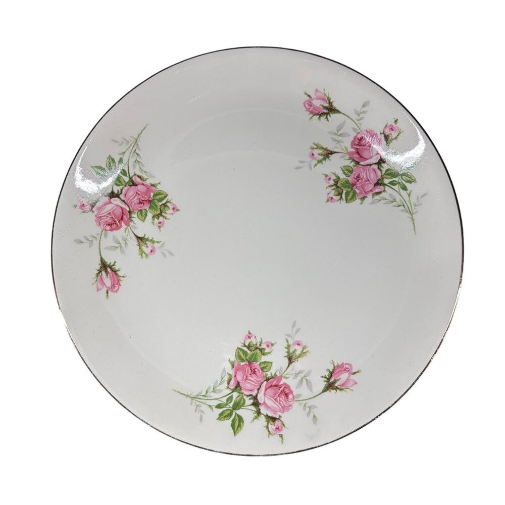 Royal Wilton 22K Gold Trim Vintage Floral Plate 10 Inch Round